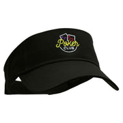 The Poker Club Embroidered Cotton Twill Sun Visor