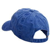 Dad is Awsome Embroidered Pigment Dyed Wash Cap - Royal OSFM