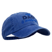 Dad is Awsome Embroidered Pigment Dyed Wash Cap - Royal OSFM