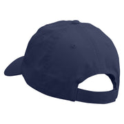 Goat Embroidered Low Profile Dyed Cotton Twill Cap - Navy OSFM