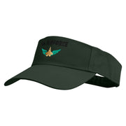 Air Force Embroidered Cotton Twill Sun Visor