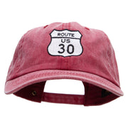 US 30 Embroidered Unstructured Cotton Cap