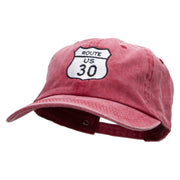 US 30 Embroidered Unstructured Cotton Cap