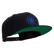 Flat Medical Embroidered Wool Blend Prostyle Snapback - Black OSFM