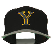 Greek Alphabet Upsilon Embroidered Classic Two Tone Cap