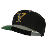 Greek Alphabet Upsilon Embroidered Classic Two Tone Cap