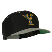 Greek Alphabet Upsilon Embroidered Classic Two Tone Cap