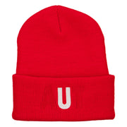 Austria AUT Flag Embroidered Long Beanie