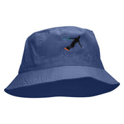 Wakeboarding Embroidered Pigment Dyed Bucket Hat