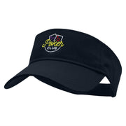 The Poker Club Embroidered Cotton Twill Sun Visor