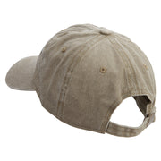 Dad is Awsome Embroidered Pigment Dyed Wash Cap - Khaki OSFM