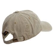 Dad is Awsome Embroidered Pigment Dyed Wash Cap - Khaki OSFM