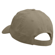 Goat Embroidered Low Profile Dyed Cotton Twill Cap - Olive OSFM