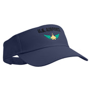 Air Force Embroidered Cotton Twill Sun Visor - Navy OSFM