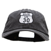 US 30 Embroidered Unstructured Cotton Cap