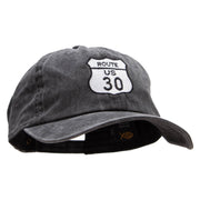 US 30 Embroidered Unstructured Cotton Cap