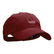 Piano Top View Embroidered Low Profile Dyed Cotton Twill Cap