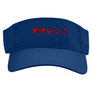 Health Points Embroidered Cotton Twill Sun Visor - Navy OSFM