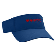 Health Points Embroidered Cotton Twill Sun Visor - Navy OSFM