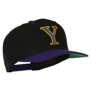 Greek Alphabet Upsilon Embroidered Classic Two Tone Cap