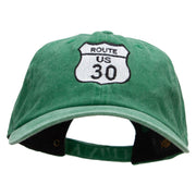 US 30 Embroidered Unstructured Cotton Cap