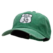 US 30 Embroidered Unstructured Cotton Cap