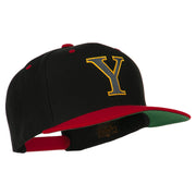 Greek Alphabet Upsilon Embroidered Classic Two Tone Cap