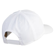Large C Patched Retro Cotton Blend Snapback Cap - White OSFM