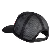 Once a Marine Always a Marine Semper Fi Red Patched Solid Cotton Twill Mesh Prostyle Cap - Black OSFM