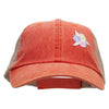 Pastel Rose Bud Cluster Patched Washed Trucker Cap