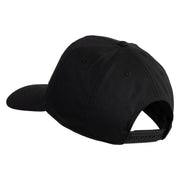 USA Gold Flag Veteran Patched Solid Cotton Twill 5 Panel Prostyle Snap Cap - Black OSFM