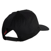 USA Gold Flag Veteran Patched Solid Cotton Twill 5 Panel Prostyle Snap Cap - Black OSFM