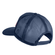 Once a Marine Always a Marine Semper Fi Red Patched Solid Cotton Twill Mesh Prostyle Cap - Navy OSFM
