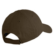 Canadian Maple Leaf Patched Low Profile PET Spun Washed Cap - Brown OSFM