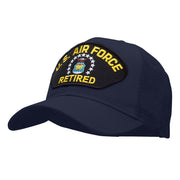 US Air Force Retired Fan Shaped Patched Cotton Mesh Cap