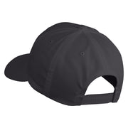 Large C Patched Retro Cotton Blend Snapback Cap - Charcoal OSFM