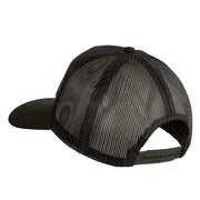 Once a Marine Always a Marine Semper Fi Red Patched Solid Cotton Twill Mesh Prostyle Cap - Charcoal OSFM