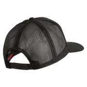 Once a Marine Always a Marine Semper Fi Red Patched Solid Cotton Twill Mesh Prostyle Cap - Charcoal OSFM