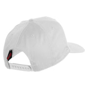 USA Gold Flag Veteran Patched Solid Cotton Twill 5 Panel Prostyle Snap Cap - White OSFM