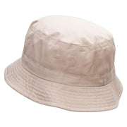 Couple Heart Embroidered Bucket Hat - Khaki OSFM