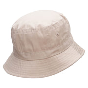 Couple Heart Embroidered Bucket Hat - Khaki OSFM