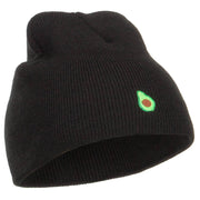 Mini Avocado Embroidered Short Beanie