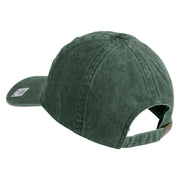 1st Marine Division Veteran Embroidered Washed Solid Pigment Dyed Cotton Twill Brass Buckle Cap - Dk-Green OSFM