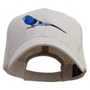 Parrot Bird Embroidered Low Profile Organic Cotton Cap - Stone OSFM