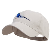 Parrot Bird Embroidered Low Profile Organic Cotton Cap - Stone OSFM