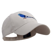 Parrot Bird Embroidered Low Profile Organic Cotton Cap - Stone OSFM