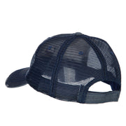 US Navy Veteran Military Embroidered Low Cotton Mesh Cap