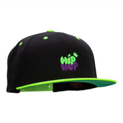 Hip Hop Bubbles Embroidered Wool Blend Classic Snapback