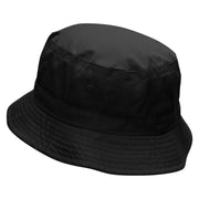 Couple Heart Embroidered Bucket Hat - Black OSFM