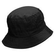 Couple Heart Embroidered Bucket Hat - Black OSFM